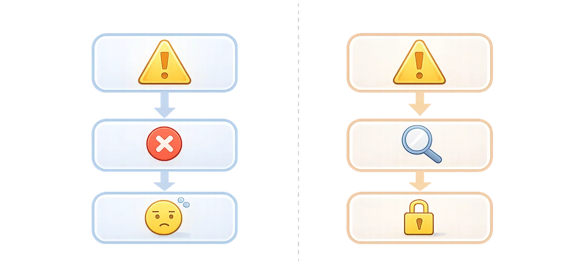 即時停止型対応と段階的対応の違い