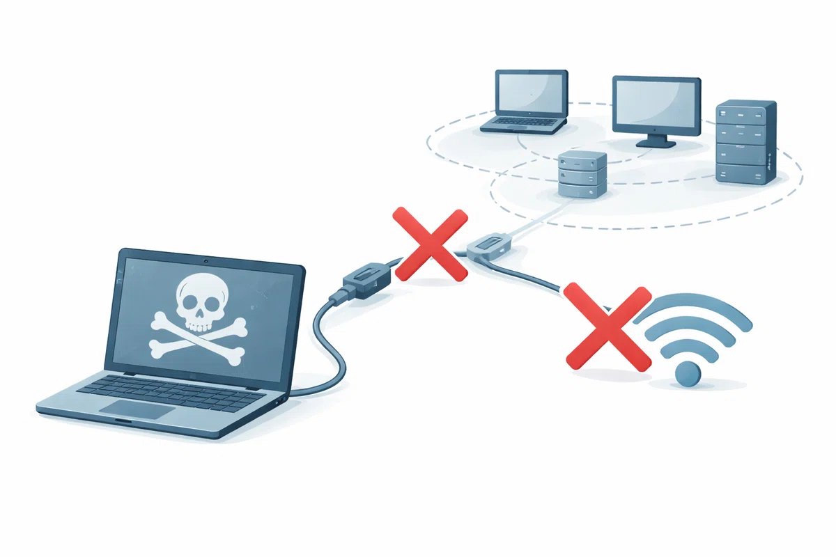 ネットワークから切り離す重要性