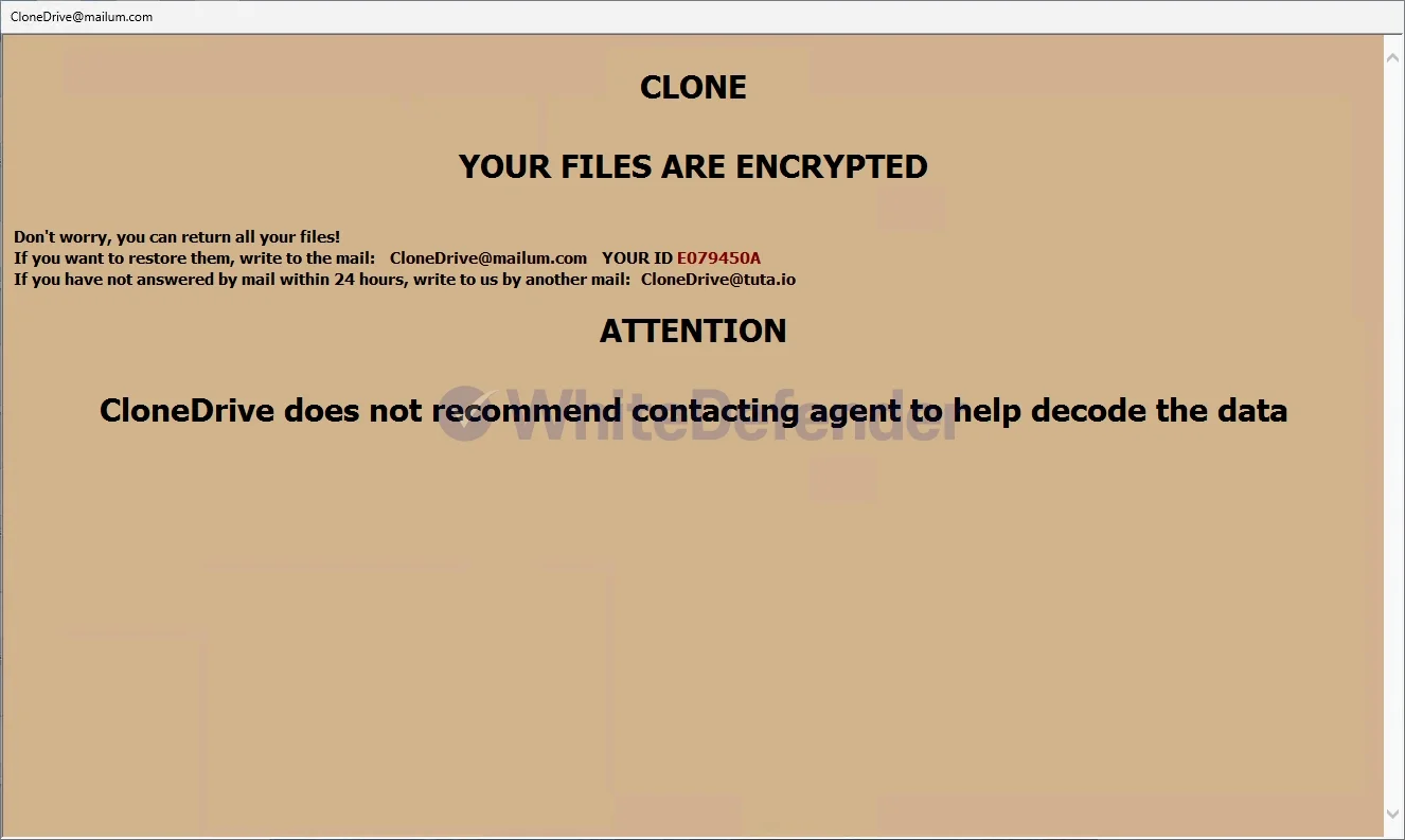 「Clone」ランサムウェアに関する技術分析とインシデント対応報告書