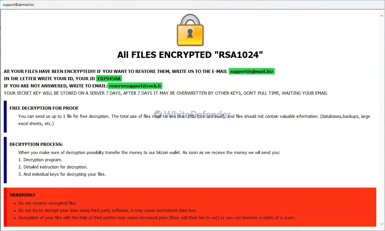 Nqixランサムウェアに関する技術分析レポート