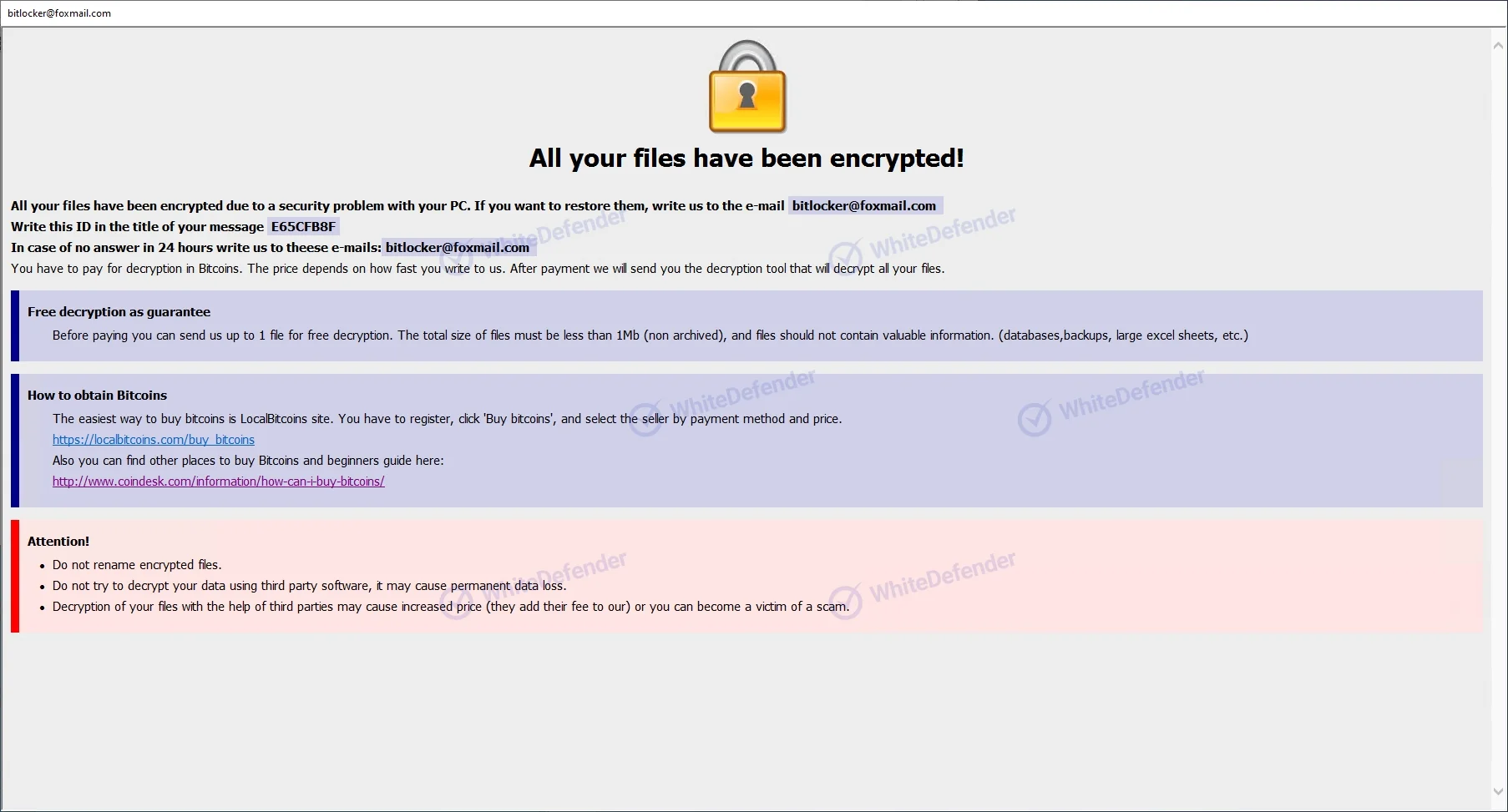 MyDoomランサムウェアに関する技術分析レポート