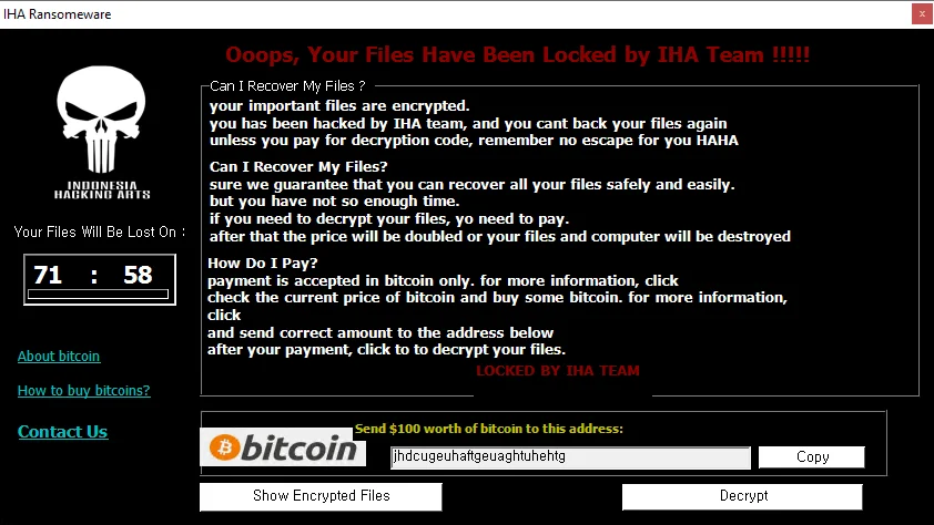 IHAランサムウェアに関する技術分析レポート