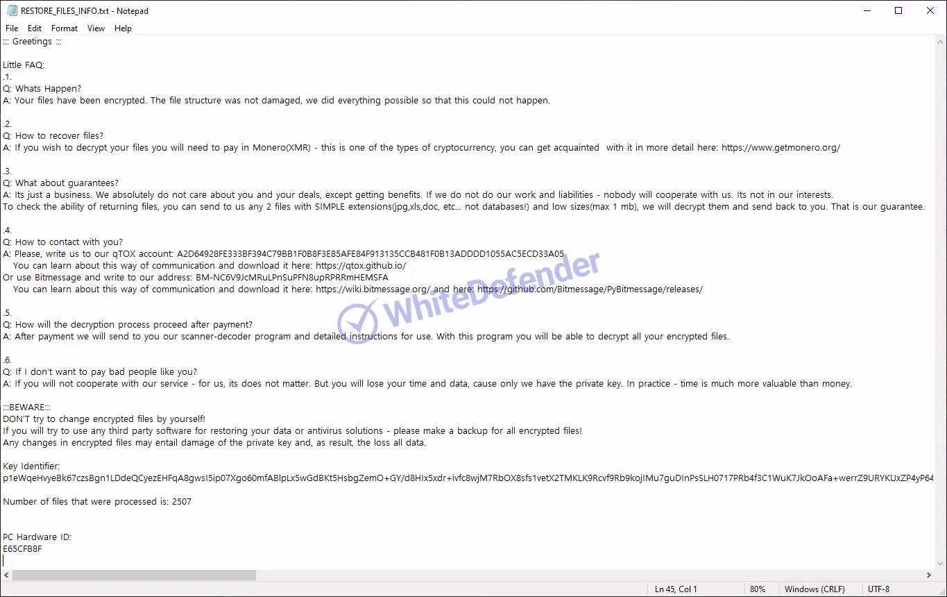 Pwpdvl ランサムウェアに関する技術分析レポート